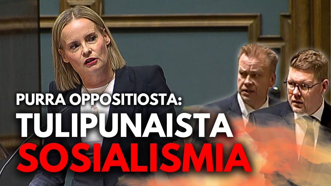 Purra niittaa opposition talouspuheet: ''Tulipunaista sosialismia'' l Vaihtoehtobudjetit