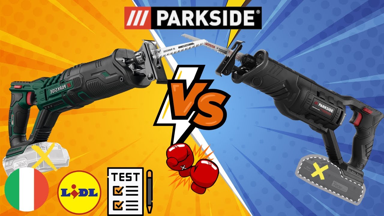 SEGHETTO RICARICABILE Parkside PSSAP 20 li D5 vs  Parkside PSSA 20-Li B2 ITALIA ITALIANO LIDL