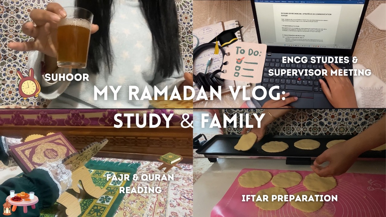 فياق مع 5 دالصباح، رمضان + القراية فـ ENCG , وفطور مع العائلة.. نهار دايز كلام! ✨