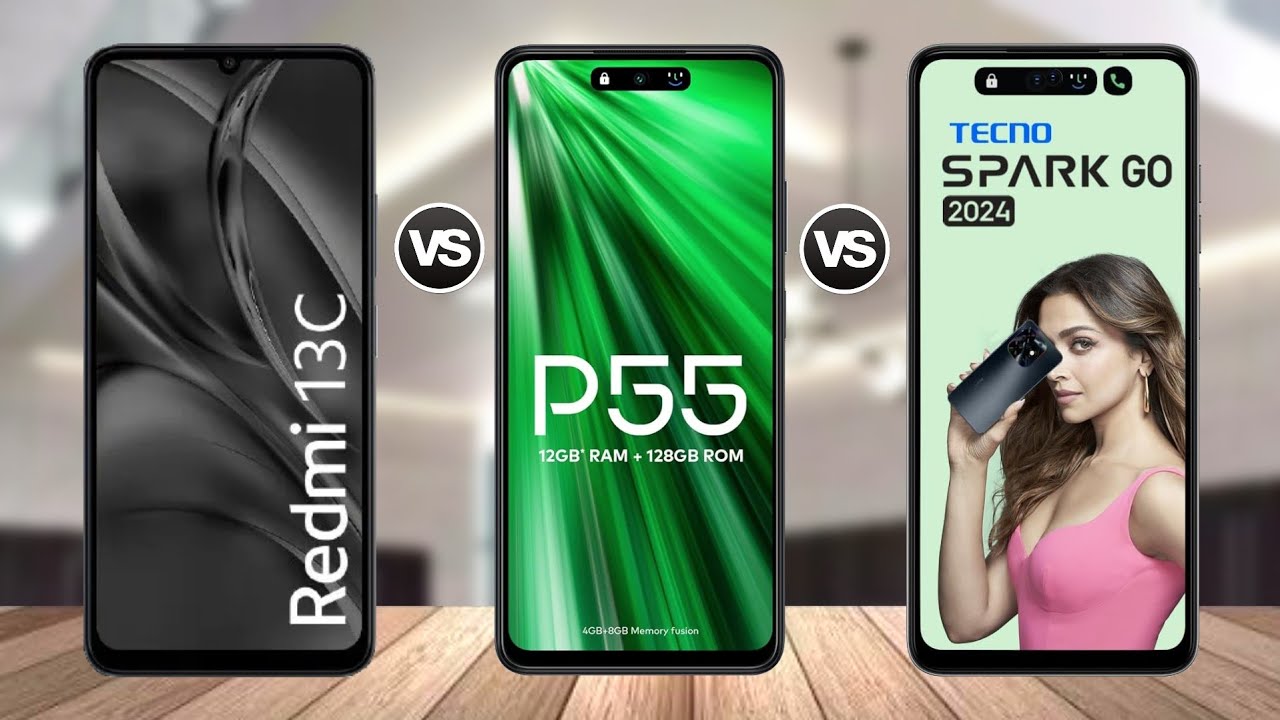 Redmi 13c vs itel P55 vs Tecno Spark GO 2024 || Specs Comparison
