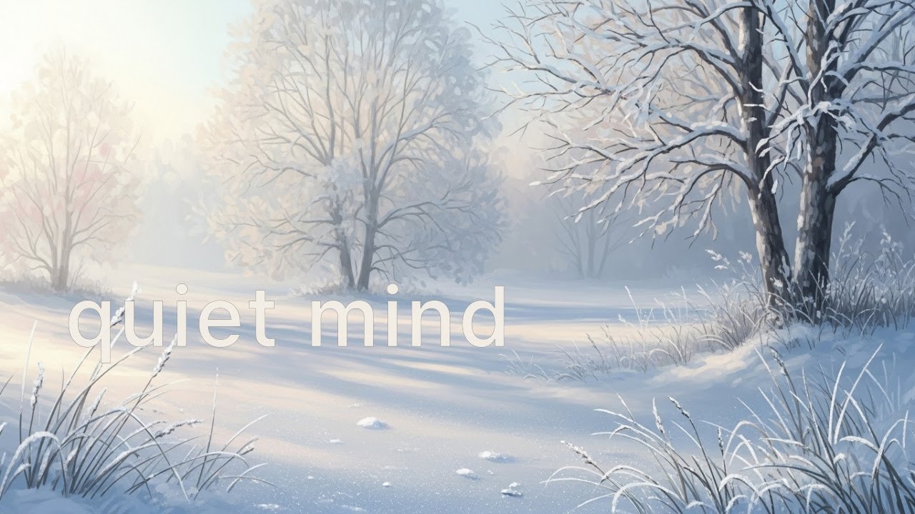 생각이 많아질 때 듣는 음악 ❄️ 조용한 겨울 명상