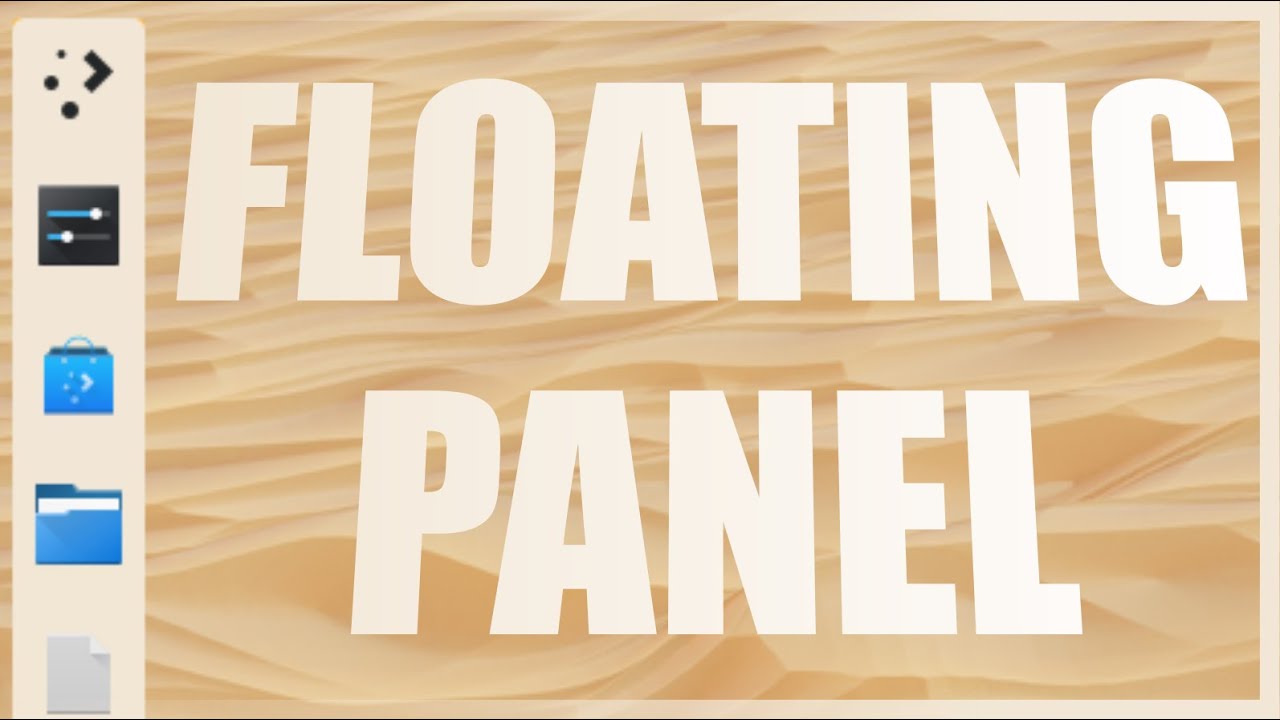 KDE Floating Panels: ALMOST THERE!