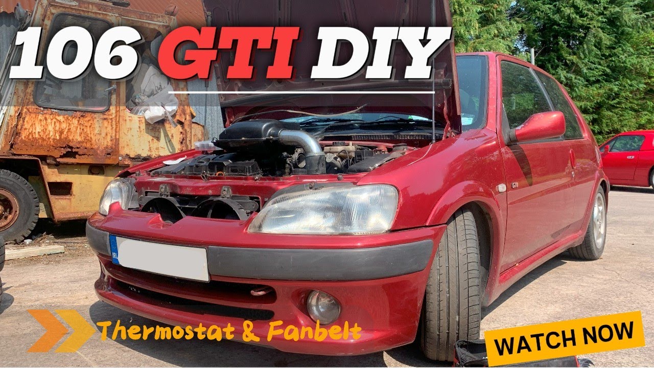 FINAL JOBS!! 106 GTI Thermostat & Pulley Replacement