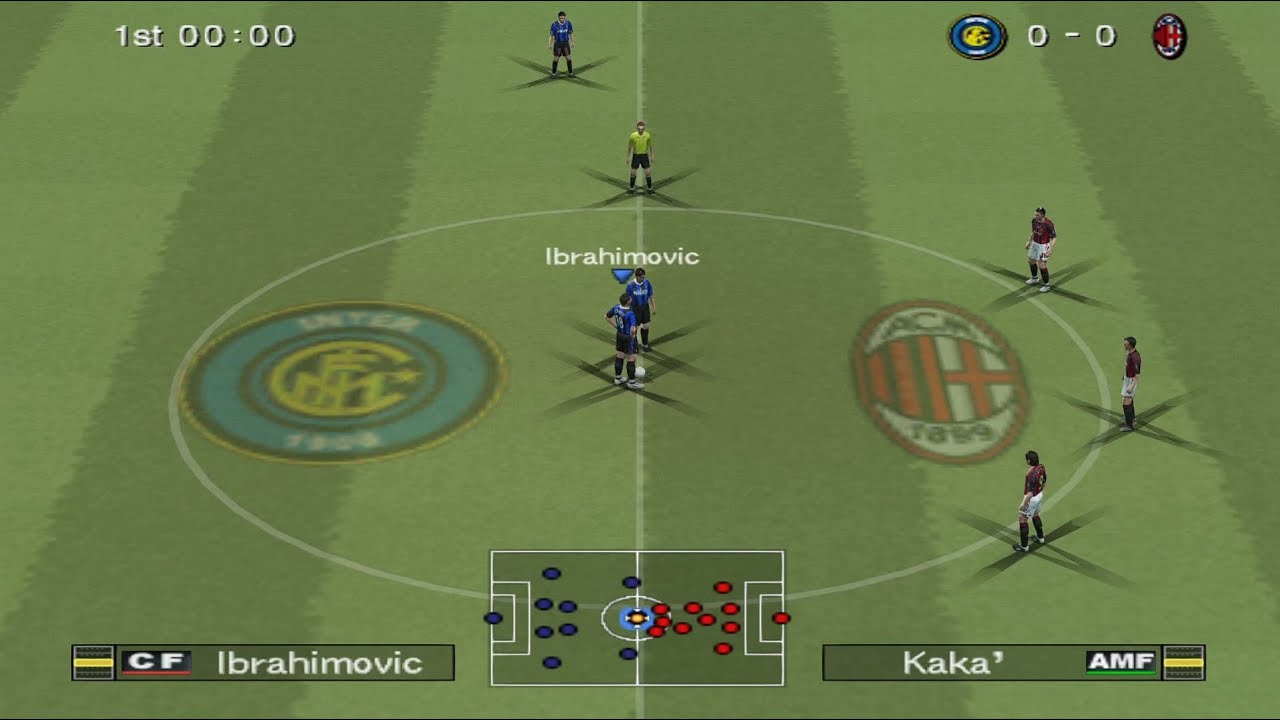 PES 6 - Inter Milan vs AC Milan | PS2