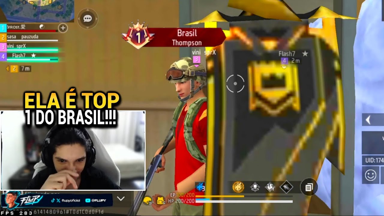 FLUPY E A MENINA TOP 1 DO BRASIL DE THOMPSON CONTRA ESSE TIME DE TELADORES NO CS RANK!!!