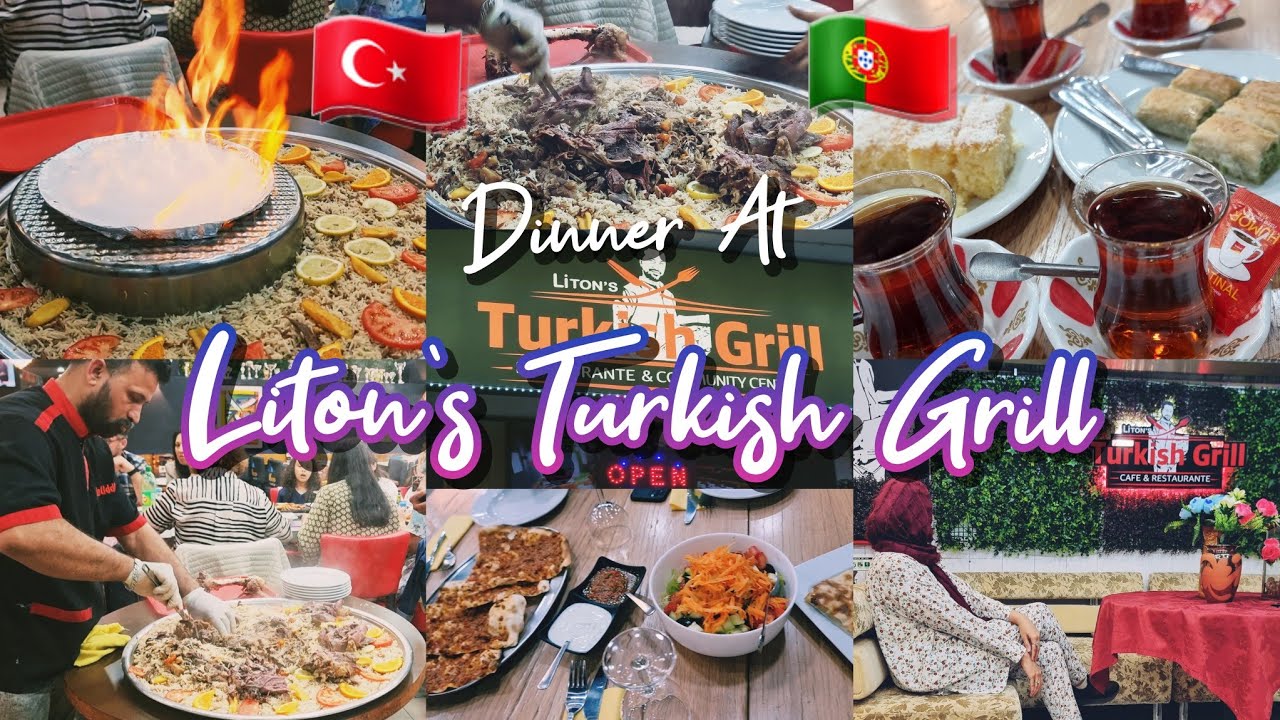 DINNER AT THE MOST FAMOUS "LITON'S TURKISH GRILL" 😲 TURKISH FOOD IN PORTUGAL🇵🇹🇹🇷