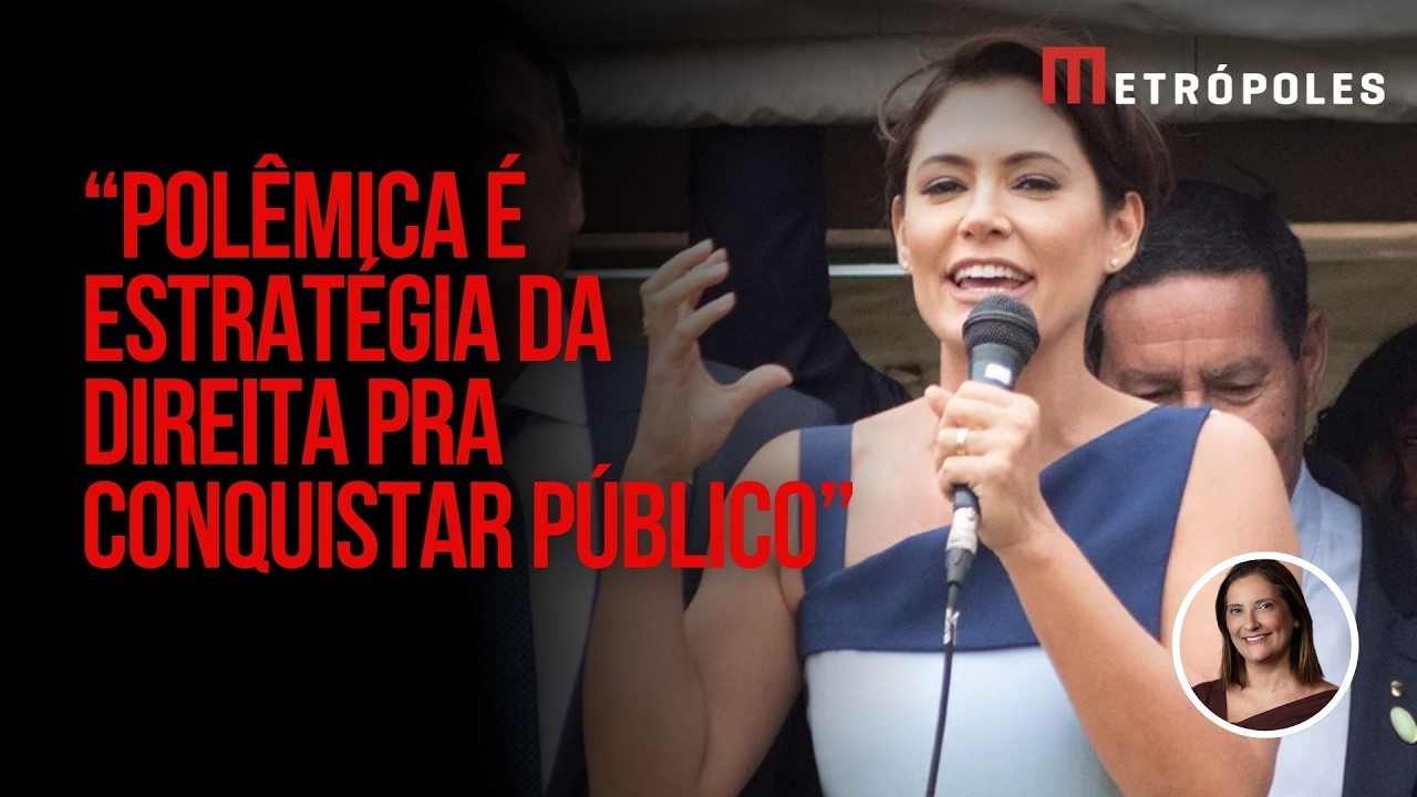 Michelle Bolsonaro critica imprensa e fala em “divisão” após pressão por apoio a Flávio Bolsonaro