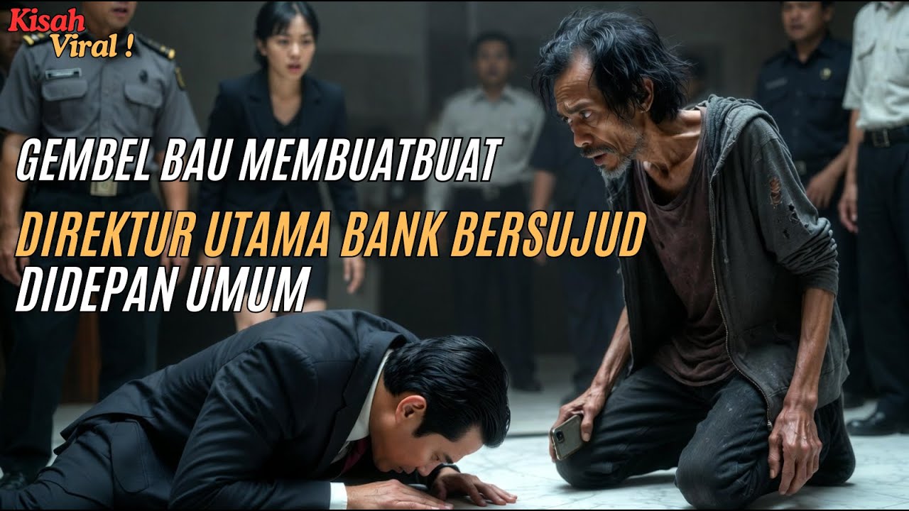Diusir Satpam Bank, Gembel Bau Ini Telepon Seseorang! 5 Menit Kemudian Dia Membuat Direktur Bersujud