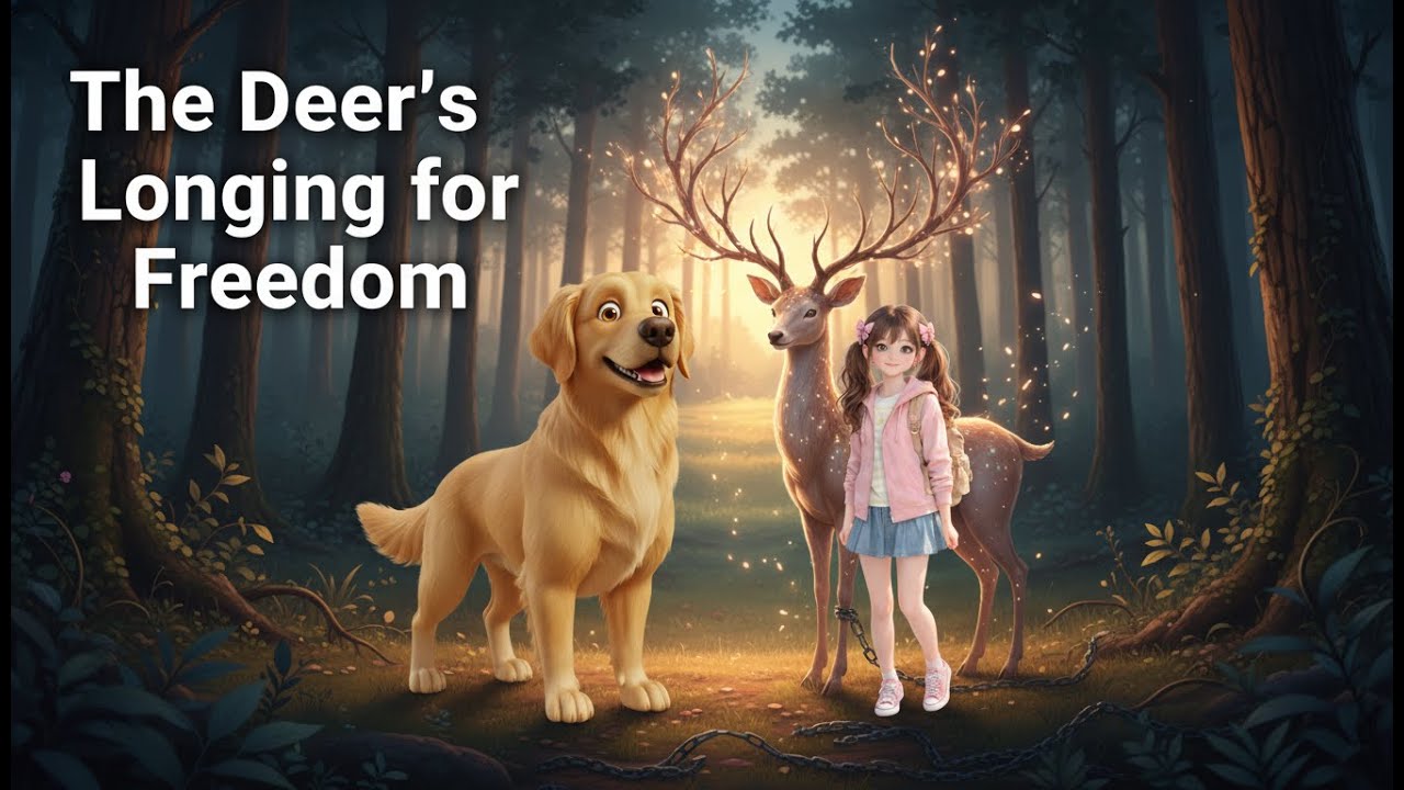 Marky Paws Stories - The Deer's Longing for Freedom: Grace in the Woods