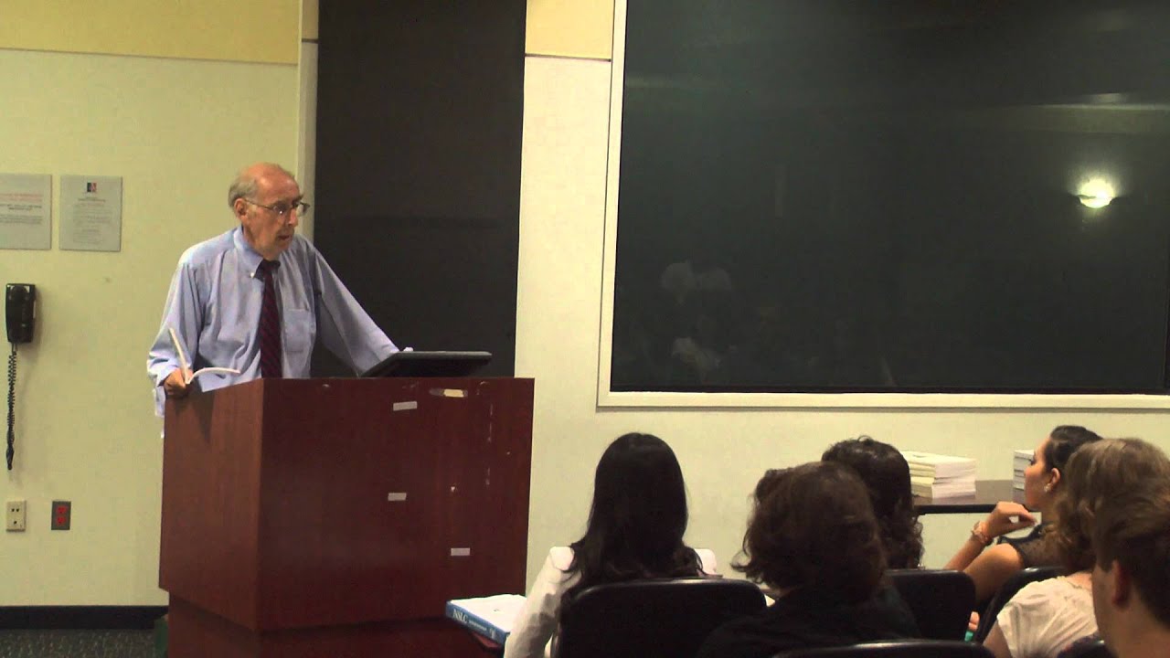 Colman McCarthy NSLC Lecture - Part 1