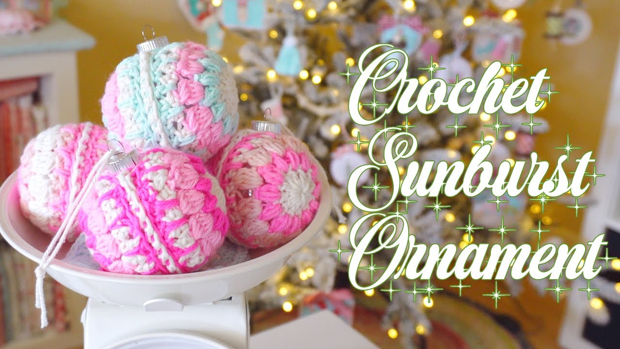 EASY CROCHET: Sunburst Ball Ornament Tutorial (Beginner-Friendly!)