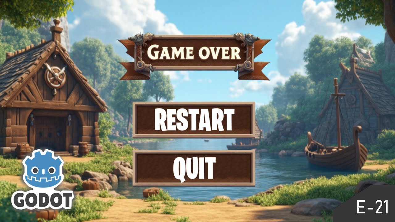 Erik 21 - GAME OVER - Godot