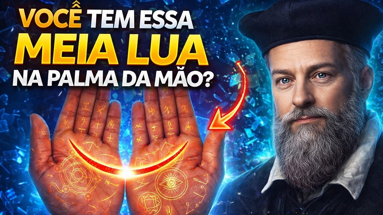 Os ESCOLHIDOS que tem A MEIA LUA NA PALMA DA MÃO Já Começou! I Nostradamus Revela Profecias