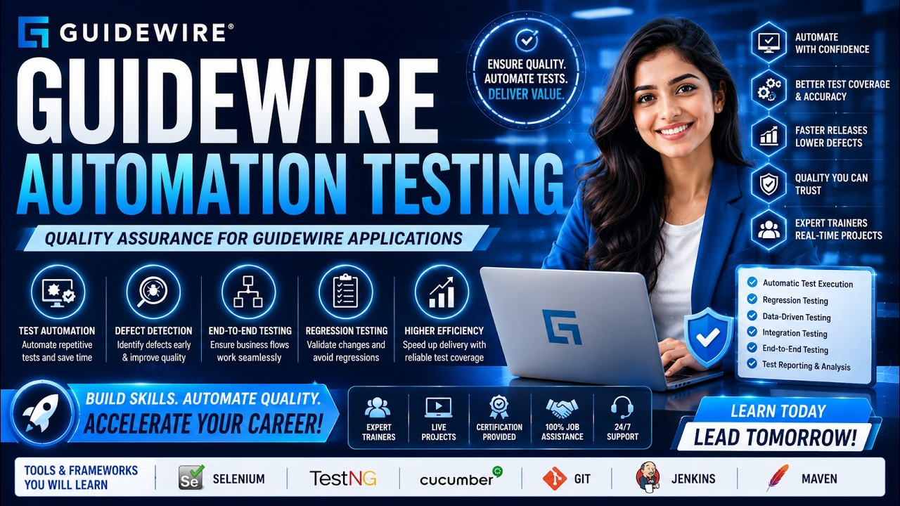 Guidewire automation testing Online Training with Placement Support | Placement and Certification
