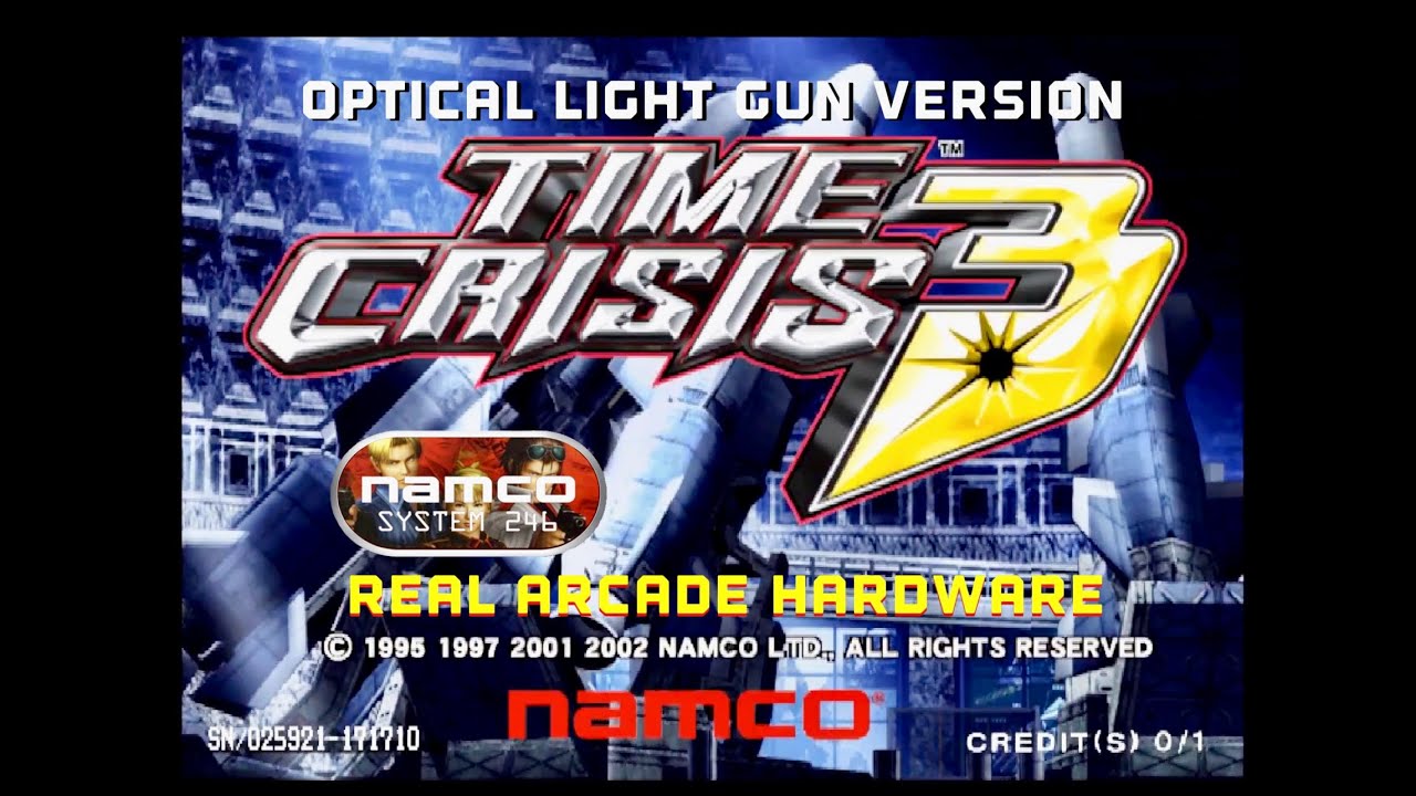Time Crisis 3 Namco System 246 Optical Light Gun version (white flashes) HD 60FPS