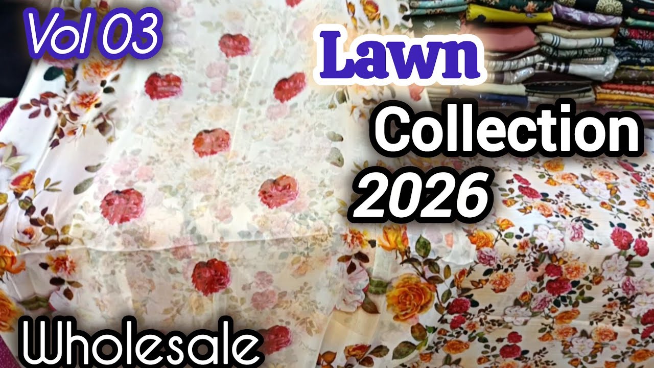 Summer Lawn 2026💥Print shirt🔥print trouser🎁Bimber crinkle Chiffon dupata🤩Best Quality🎉wholesale-1862