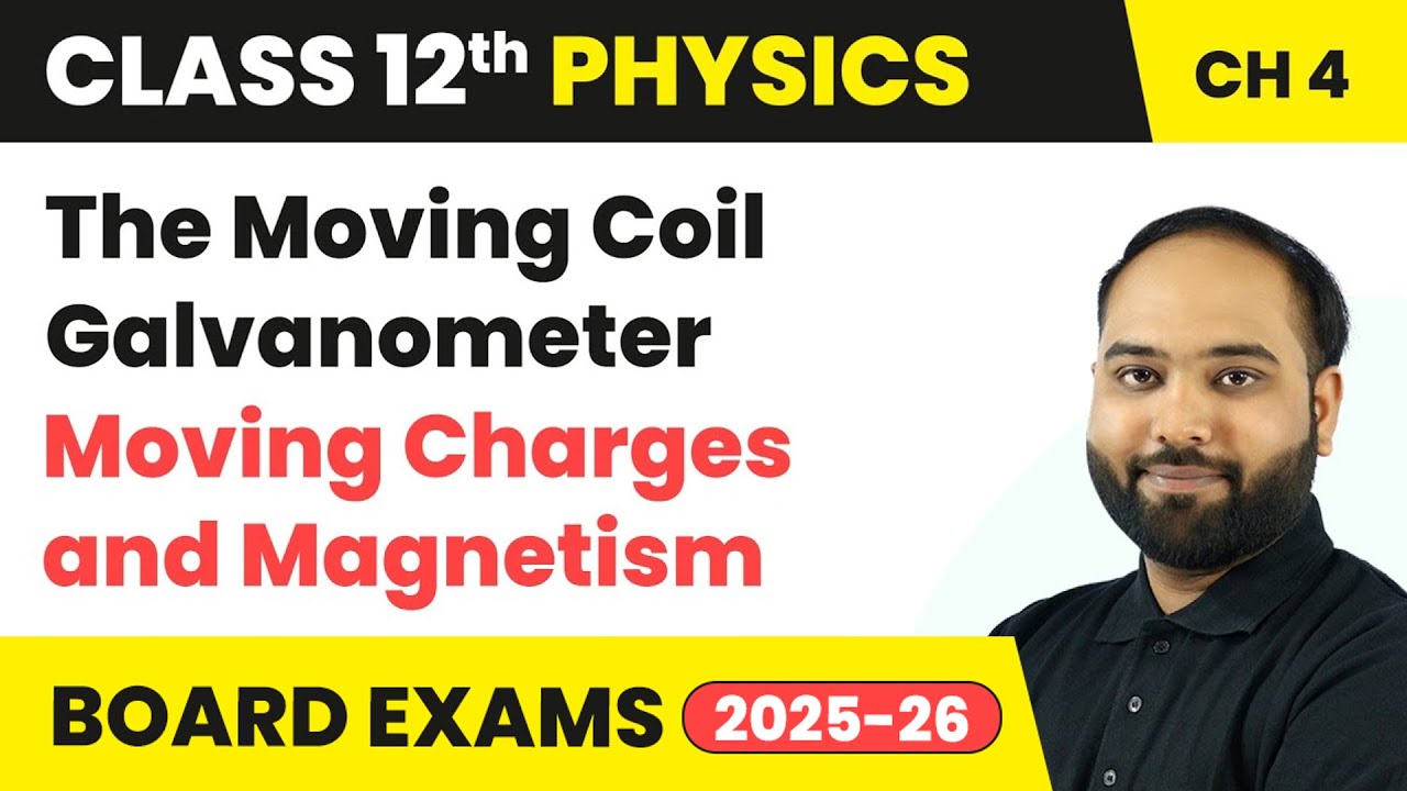 The Moving Coil Galvanometer - Moving Charges and Magnetism | Class 12 Physics Ch 4 | CBSE 2025-26