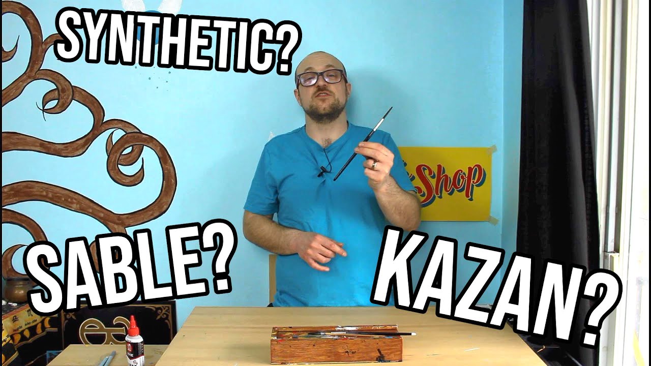 Sable, Kazan or Synthetic brushes? What is the best sign painting brushes for hand lettering?
