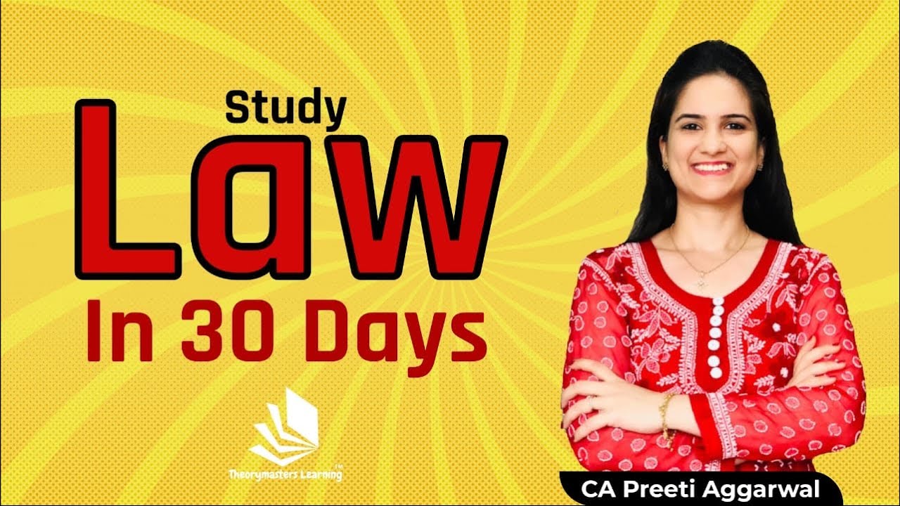 Study and Revise Law in just 30 days | Jan21 | CA Foundation Law | CA Inter Law | CA Preeti Aggarwal