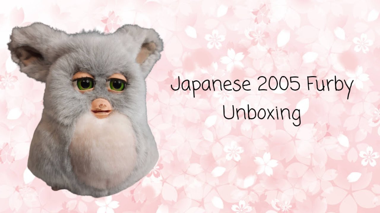 Распаковка японской версии Furby 2005 года.
