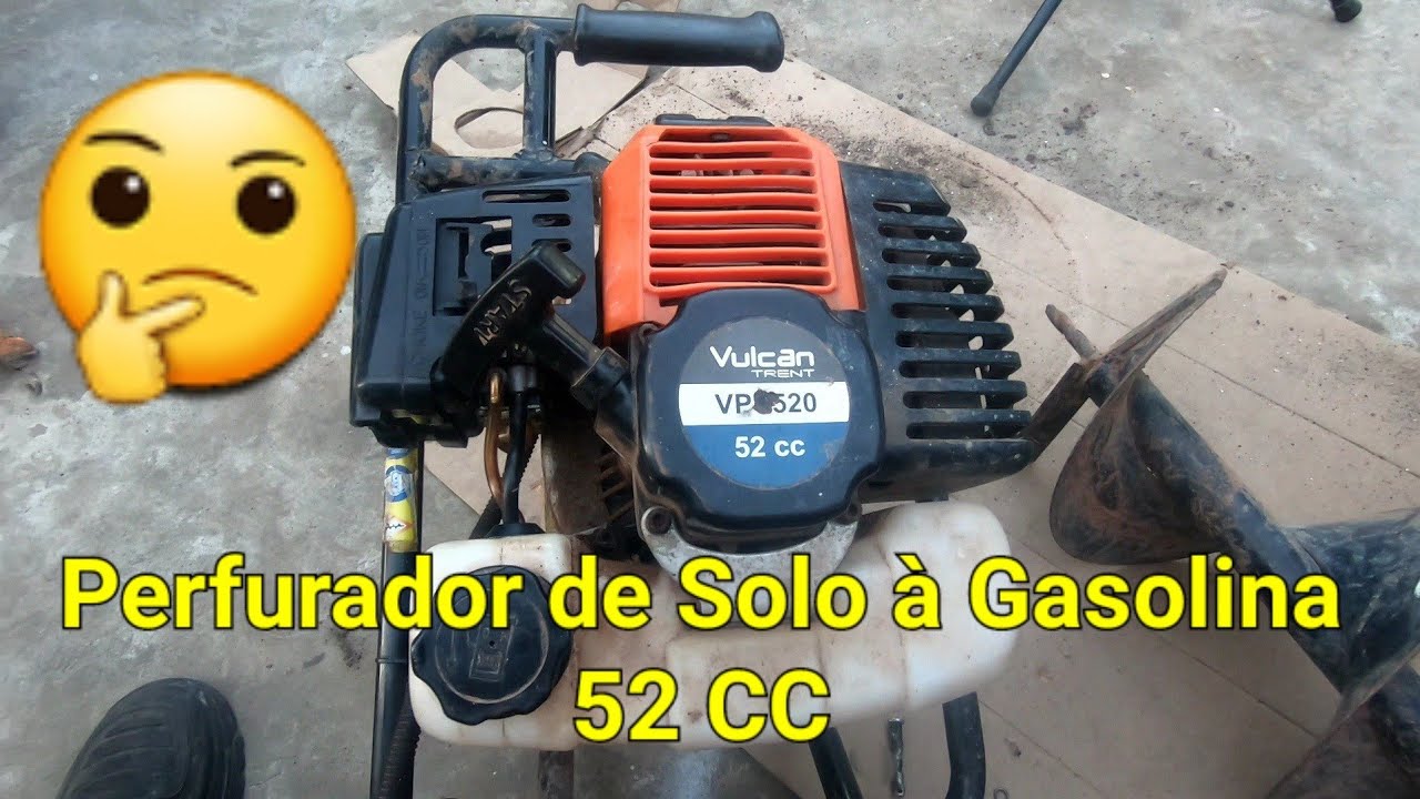 perfurador de solo a gasolina 52cc não liga  @lcservice01