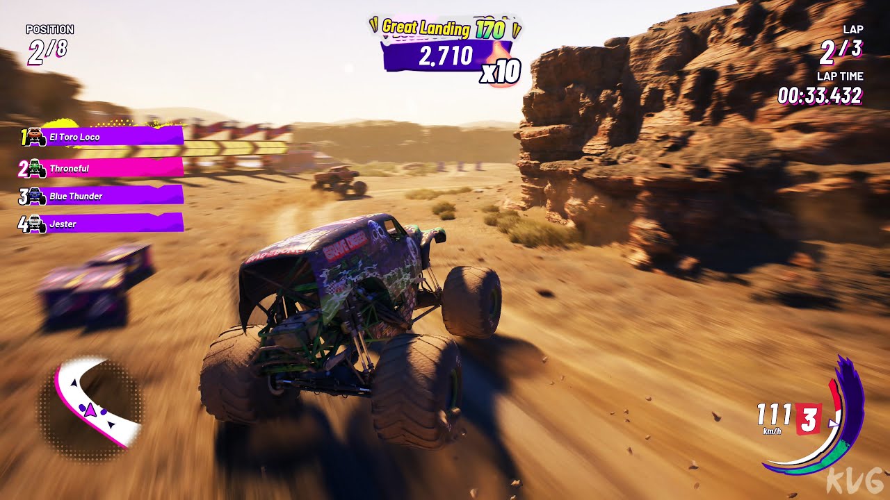 Monster Jam Showdown - Grave Digger - Gameplay (PC UHD) [4K60FPS]