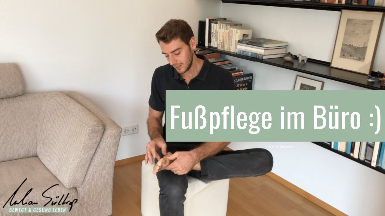 Fu&szlig;pflege im B&uuml;ro! (Plantarfaszie rollen)