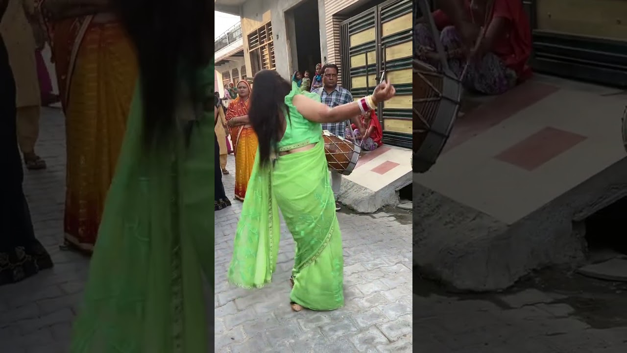 Dance on DhoL at chak pujan 🙈😍 