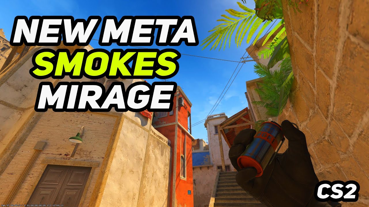 CS2 Mirage - New Meta Smokes To Control Map