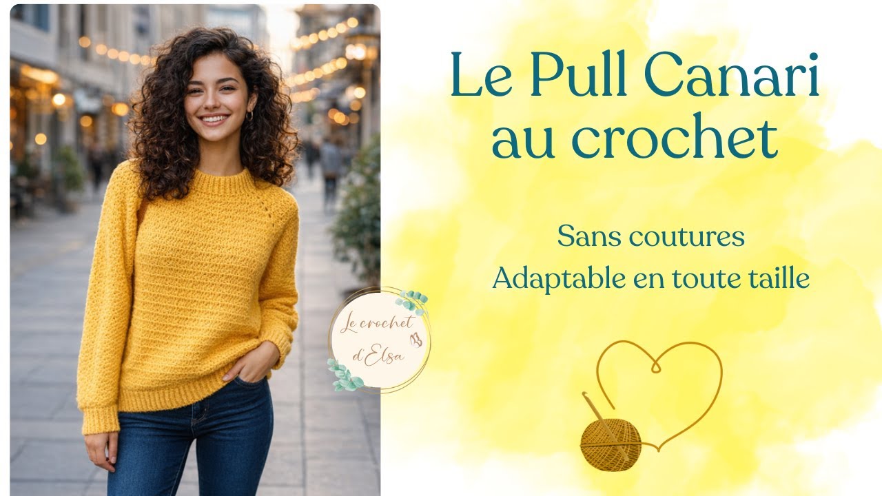 Le pull Canari au crochet