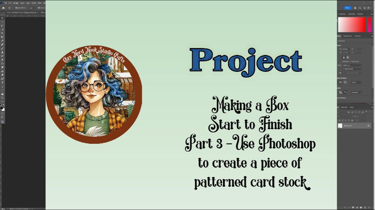 Making a 4x6 Box   Use Photoshop to print pattern