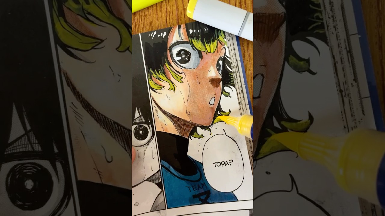 Coloring my Blue Lock manga 🔥 