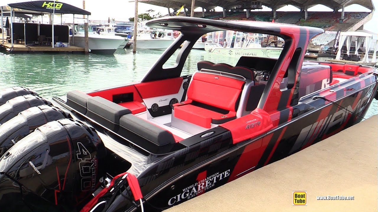 2019 Cigarette Racing 41 GTR AMG 1600hp Boat - Walkthrough - 2019 Miami Boat Show