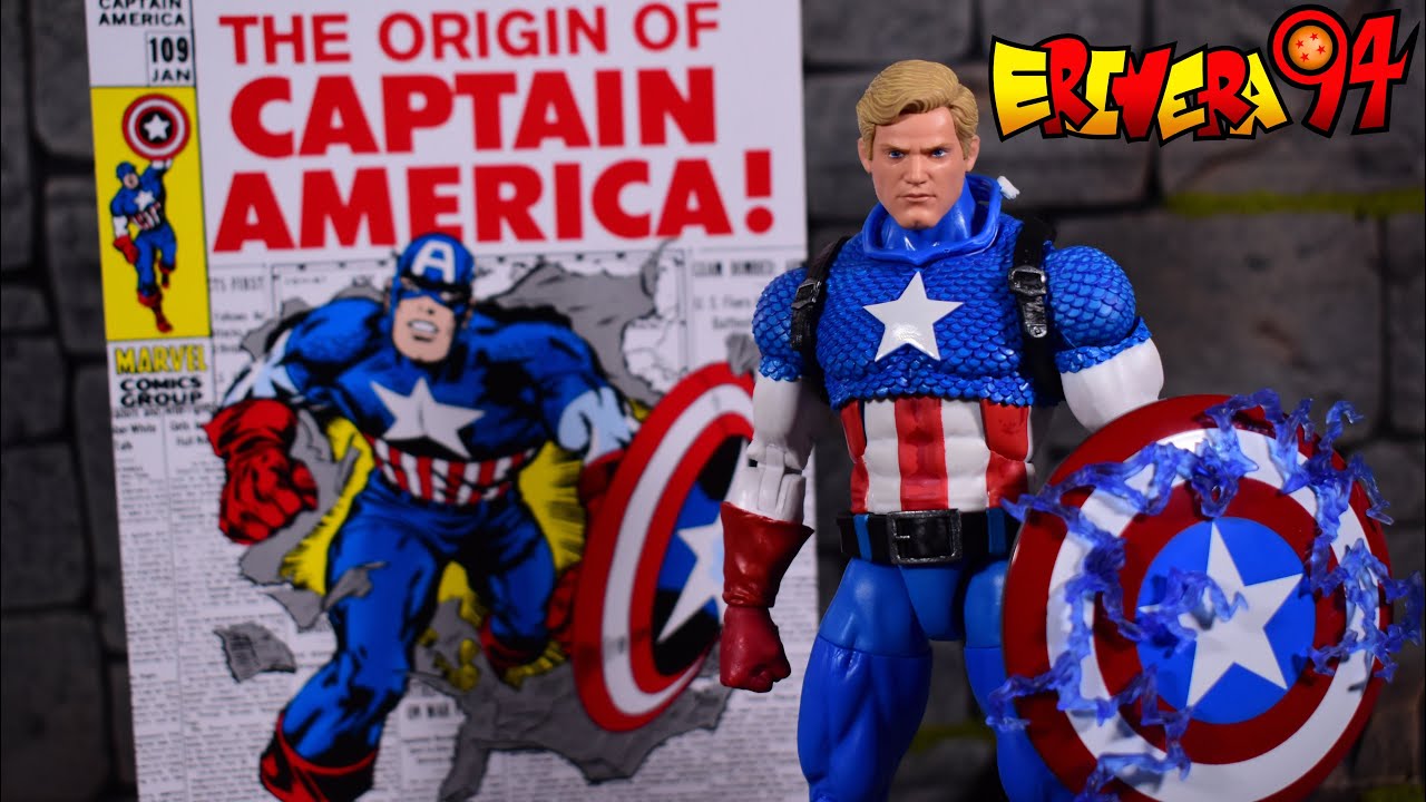 Marvel Legends 20th Anniversary Toybiz Series 1 CAPTAIN AMERICA Retro Vintage Figure Review