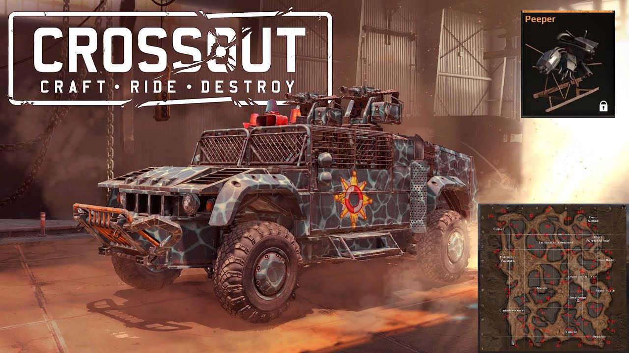 How to find the 76 crossout cameras? And have Pepper