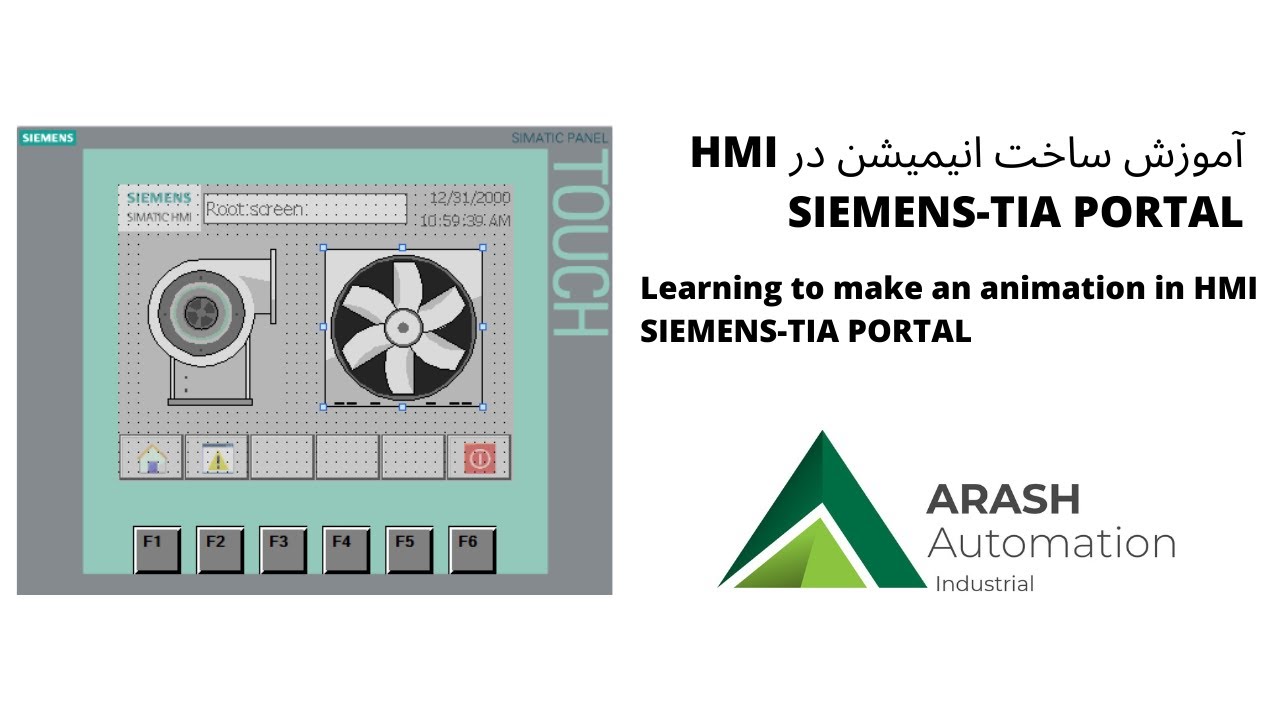 Learning to make an animation in HMI-SIEMENS TIA-PORTAL