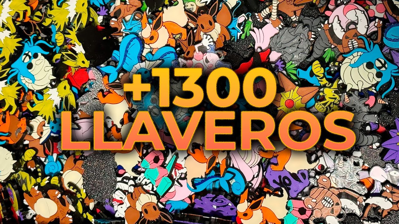 Imprimimos en 3D +1300 Llaveros de POKEMON