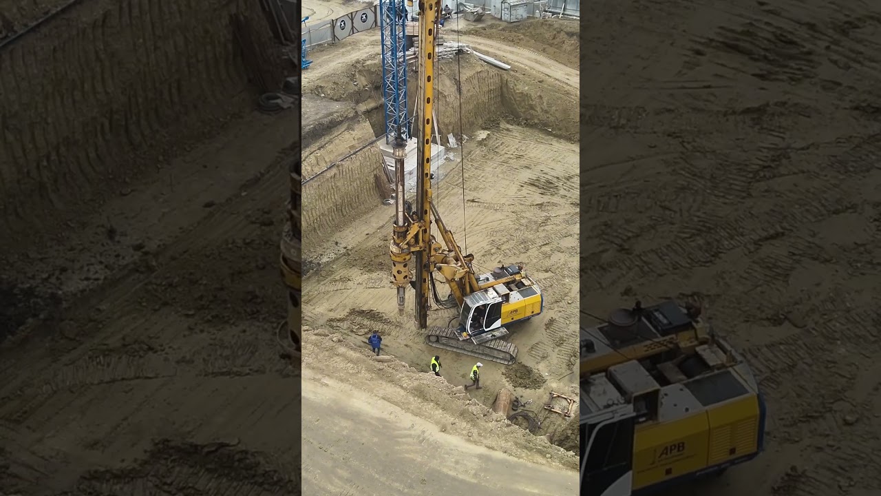 All day #excavator #bauer #foundation #construction #drilling #piles #soil #automobile #machinery