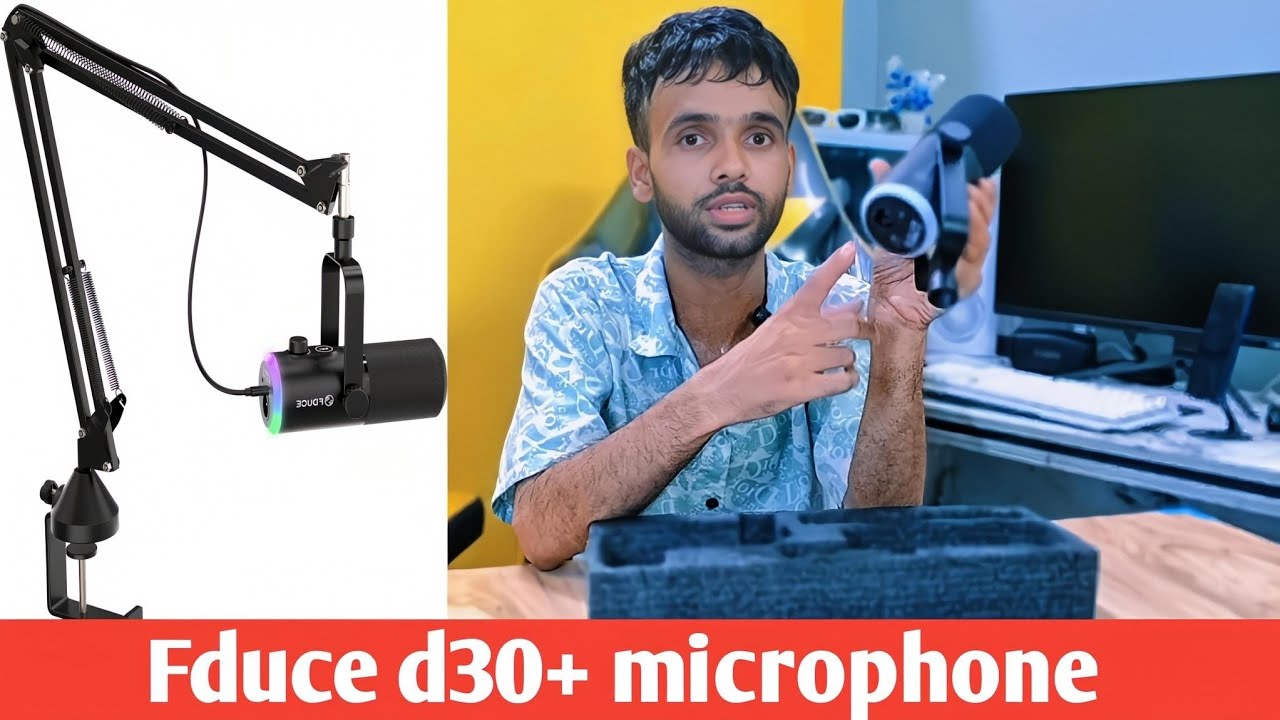"₹3,000 ka Studio Mic? 😲Fduce D30+ Review for YouTube, Gaming & Podcas | 2025