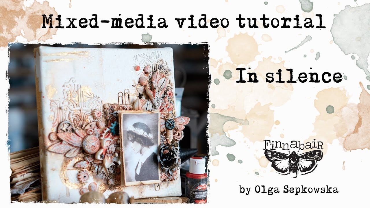 In silence - mixed media tutorial - Olga Sępkowska - Letike - Impast paints, liquid acrylic paints