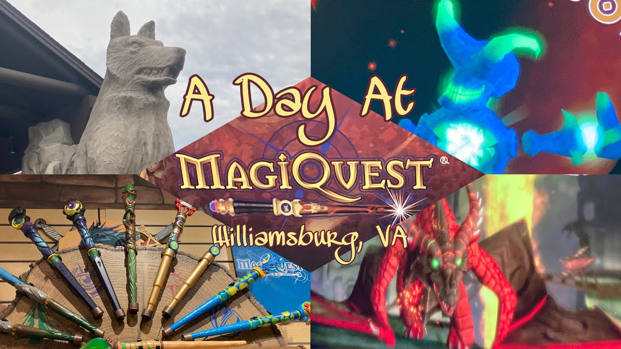 A Day At Magiquest in Williamsburg Virginia - Tracking down Dragons & Exploring the Lodge