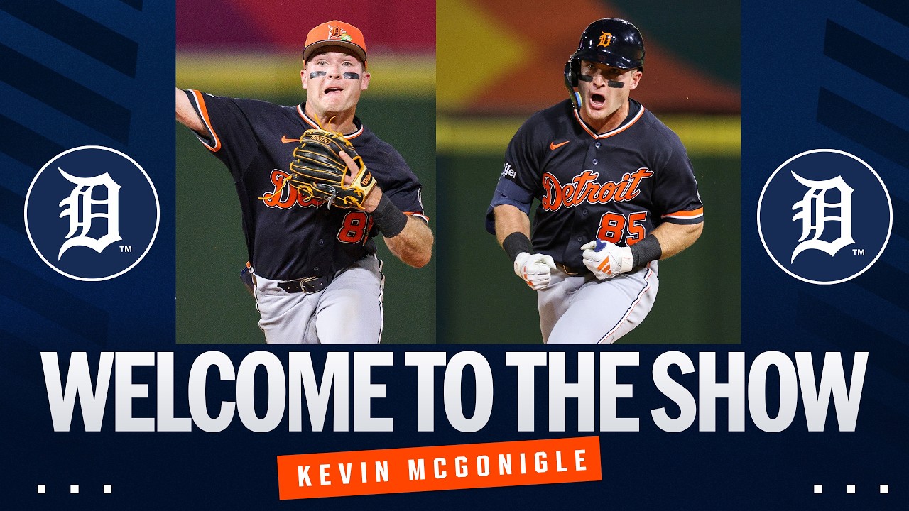 MLB&rsquo;s No. 2 prospect Kevin McGonigle makes Tigers&rsquo; Opening Day roster! (Road to the Show highlights)