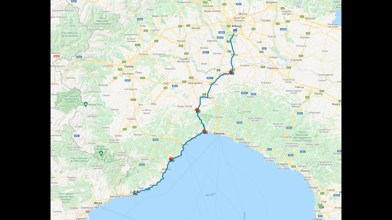 Ultra Milano Sanremo, UMS. Analisi percorso.