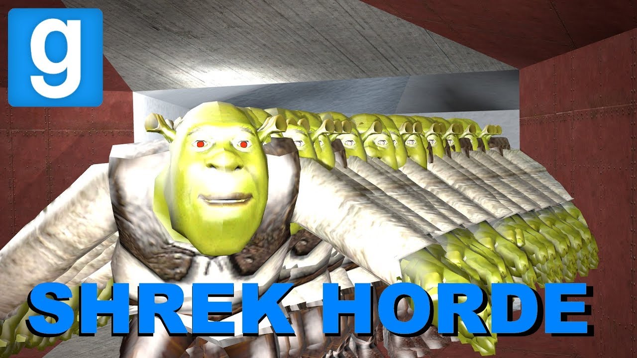 SHREK HORDE IN A MAZE!   Garry's mod Sandbox