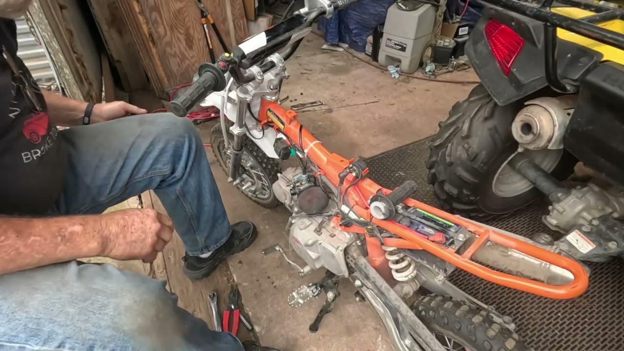 Kayo TS90 Throttle Cable Replacement.