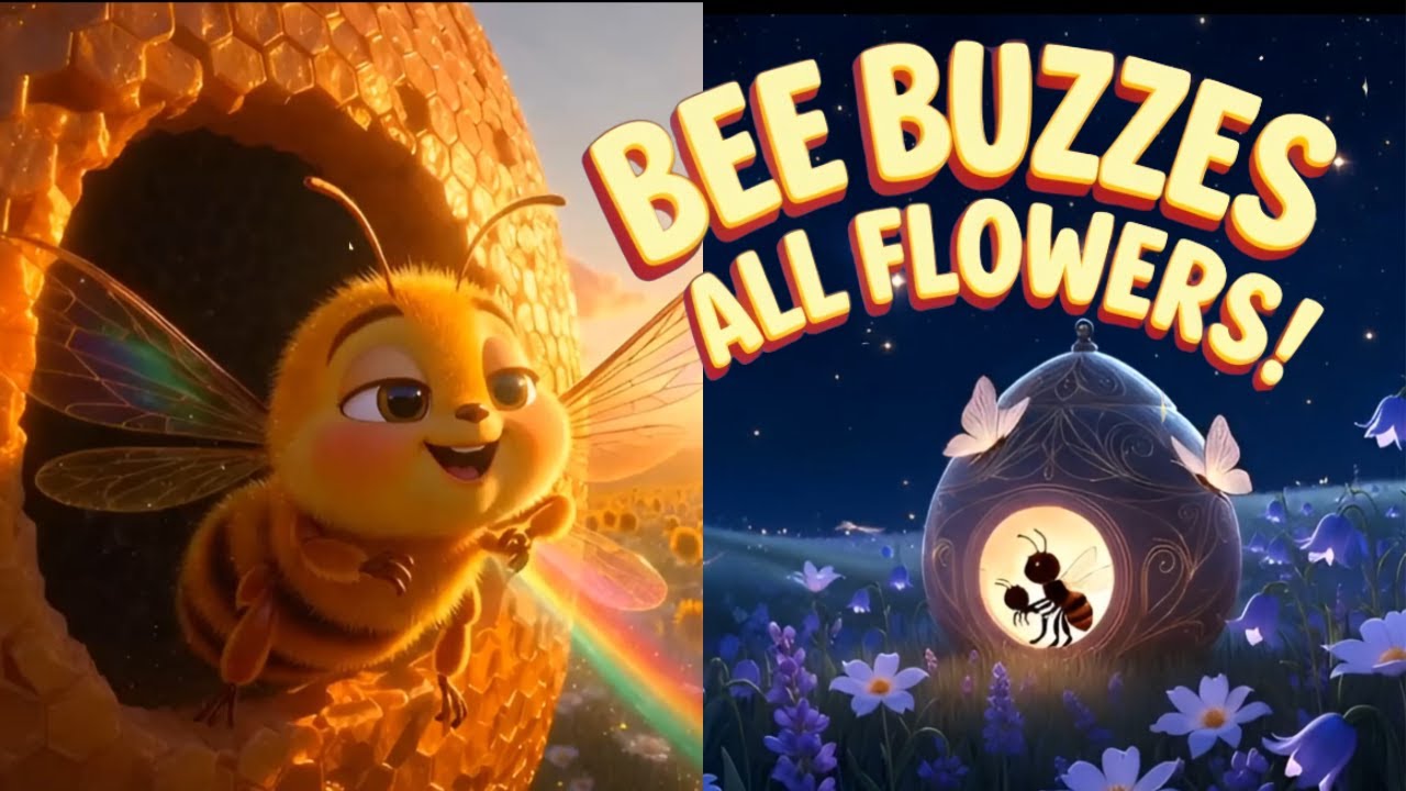 Busy Bee Sings Flowers All Day  Kids Buzz Song