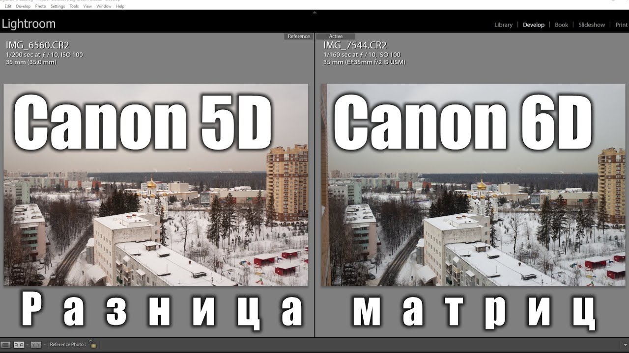 СANON 5D vs 6D. Уникальные матрицы? Сравнение RAW-файлов в Lightroom'е.