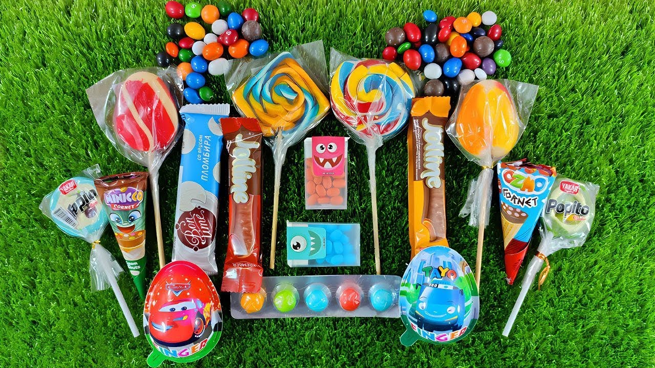 Candy Lollipops and Sweets | Yummy Rainbow Lollipops Unpacking | ASMR | Satisfying Video