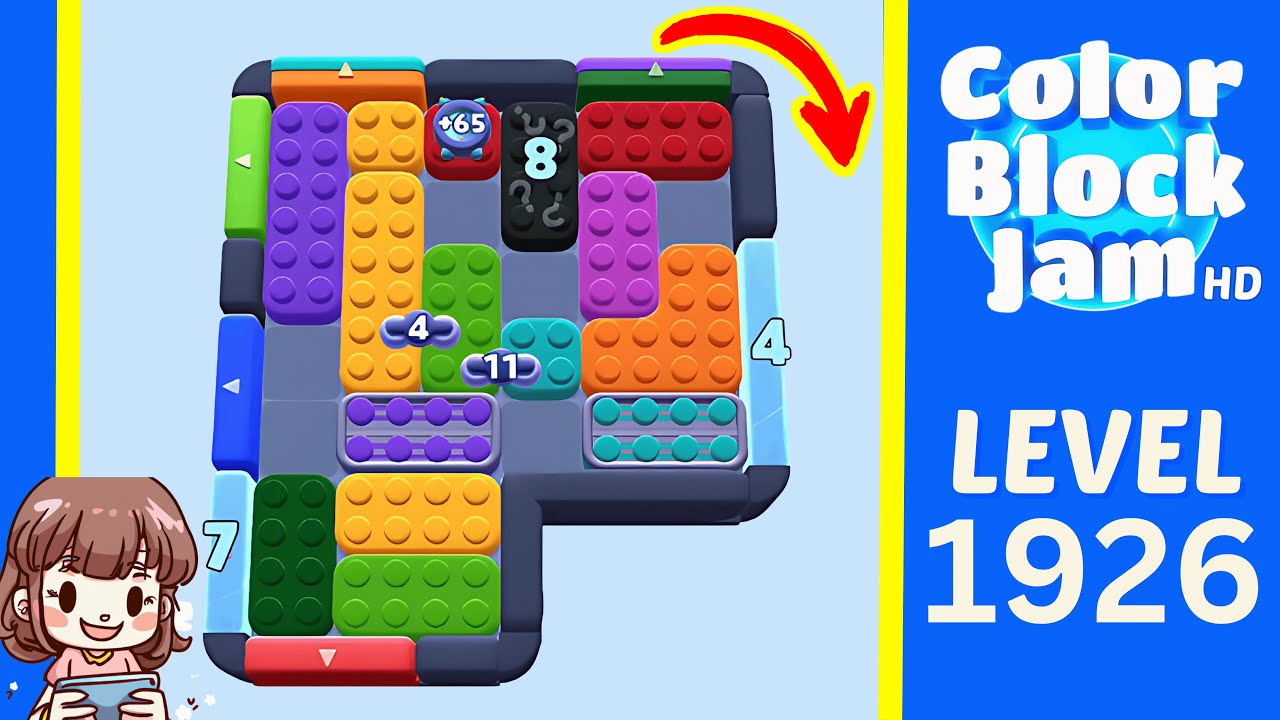 Color Block Jam Level 1020 (1926) Solution Walkthrough