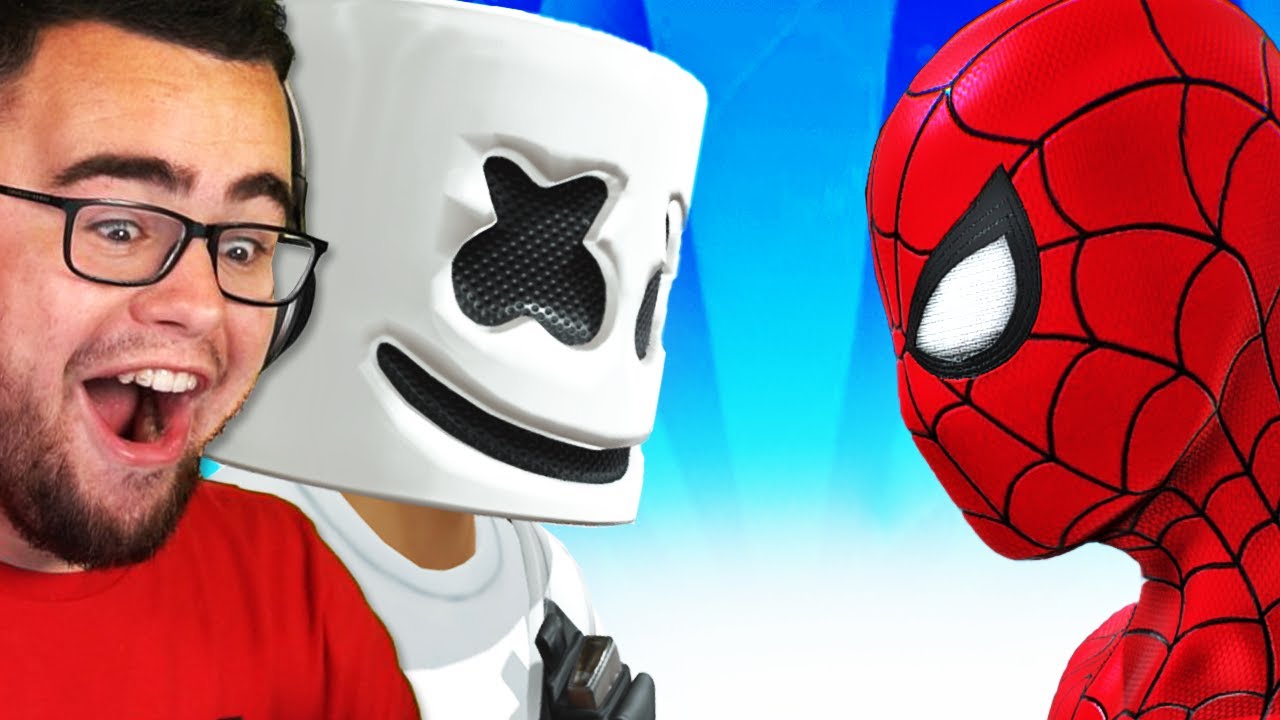 SPIDERMAN vs DJ MARSHMELLO In FORTNITE